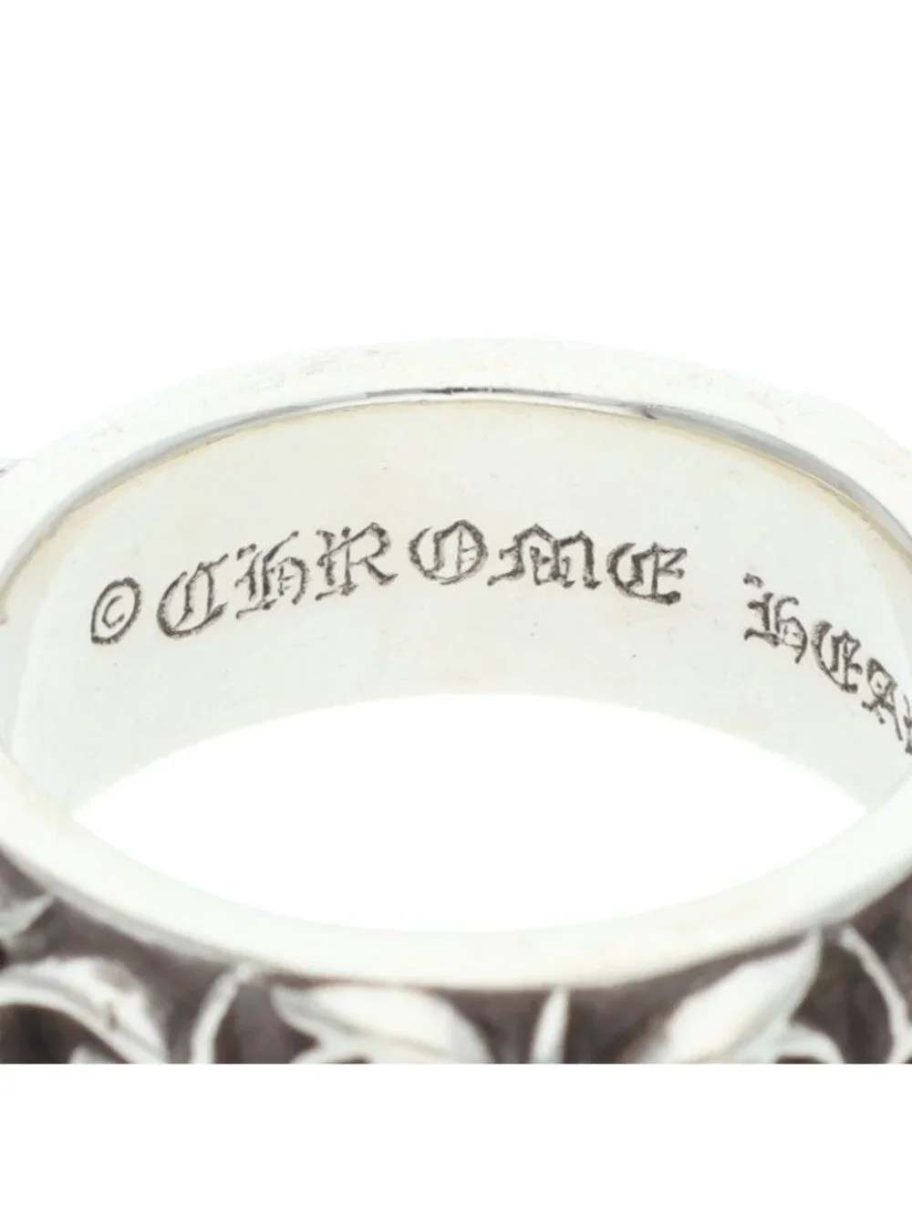Chrome Hearts Etrnity Vine Band Eternity Silver Ring